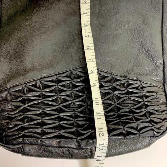 Day and Mood Isa Hobo Purse Black Leather Shoulder Strap Anthropologie - Picture 12 of 12